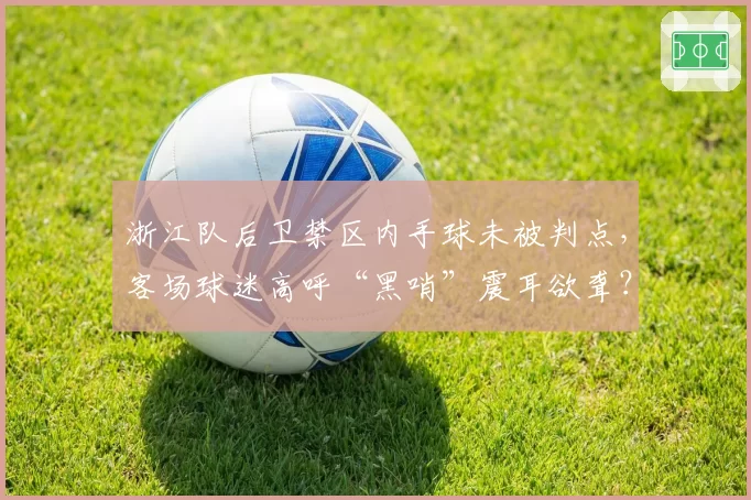 浙江队后卫禁区内手球未被判点，客场球迷高呼“黑哨”震耳欲聋？